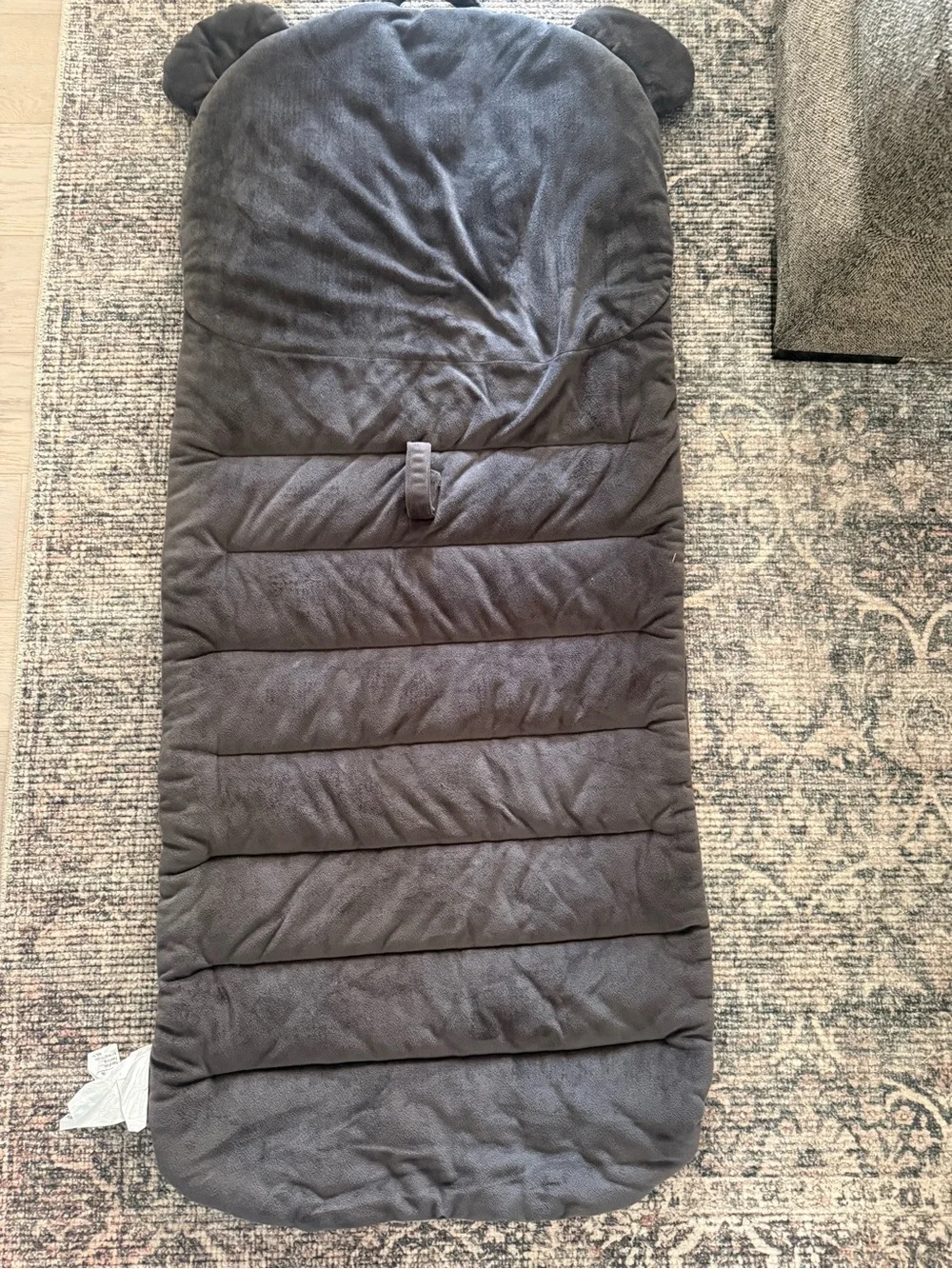 Target Kids Bear Sleep mat in Charcoal brown with Orange Ear Accents